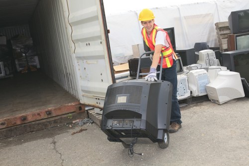 Recycling center in West Byfleet handling furniture disposal